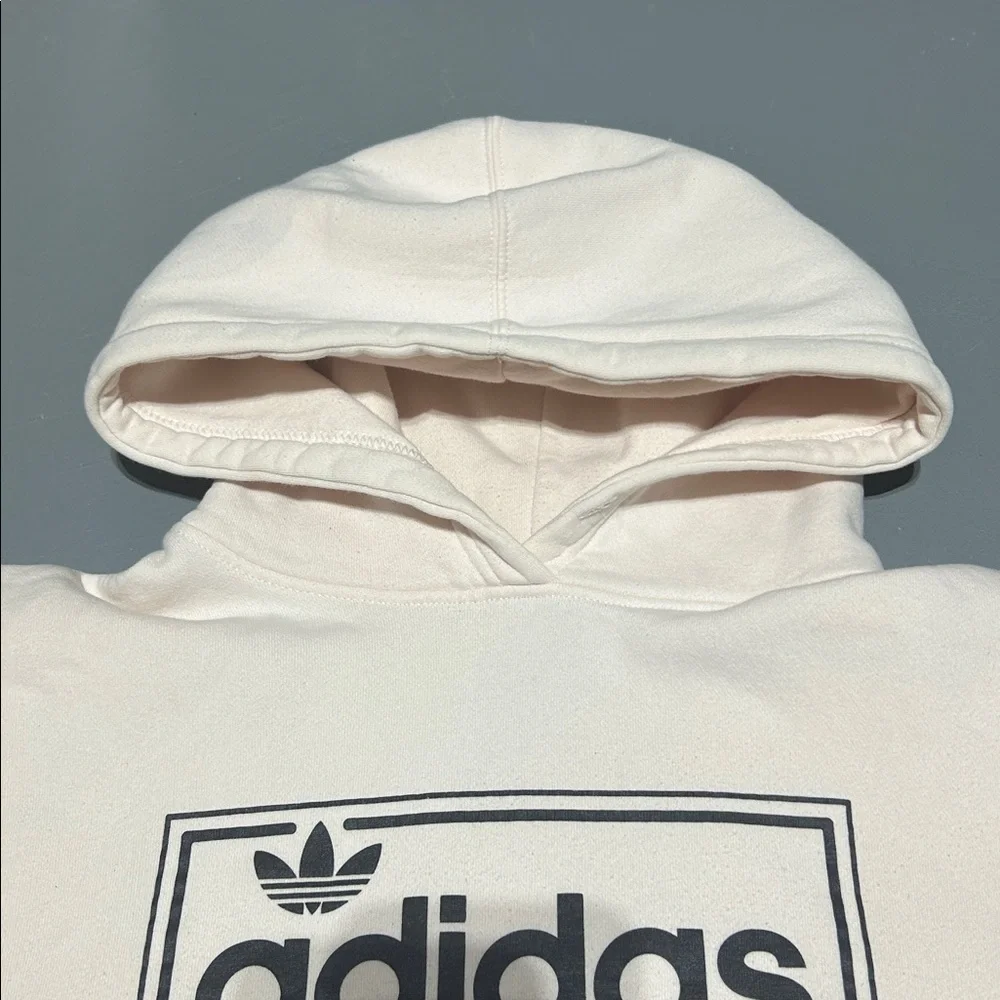 Adidas Light Pink Thick Hoodie (Men M)
